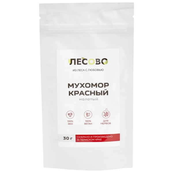 Лесово Мухомор красный молотый 30 грамм