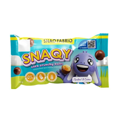 Snaq Fabriq Snaqy Шарики кукурузные в шоколаде 30 грамм