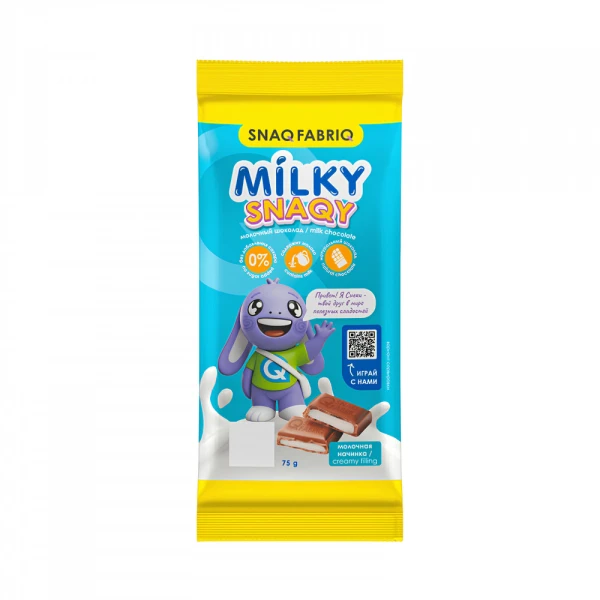 Snaq Fabriq Молочный шоколад 75 грамм (Молочный шоколад с молочной начинкой)