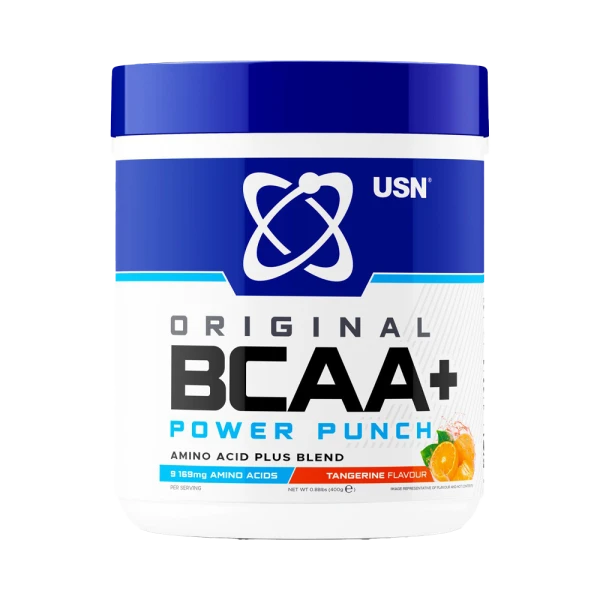 USN БЦАА+ Аминокислоты Power Punch 400 грамм (Мандарин)