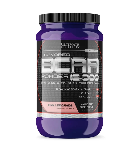 Ultimate Nutrition БЦАА 12000 457 грамм (Розовый лимонад)