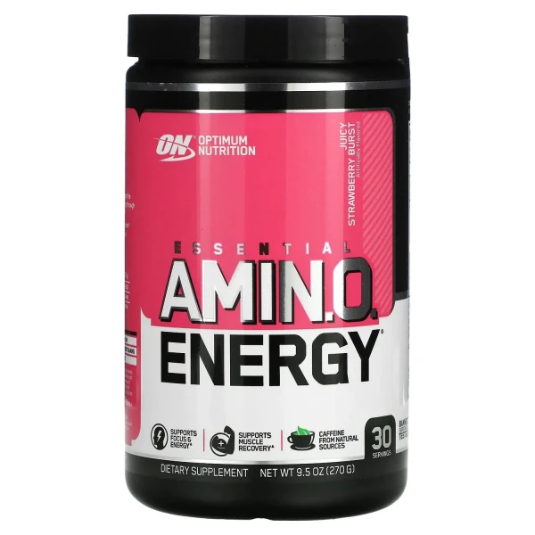 Optimum Nutrition Комплекс Аминокислот Essential Amino Energy 270 грамм (Клубничный взрыв)