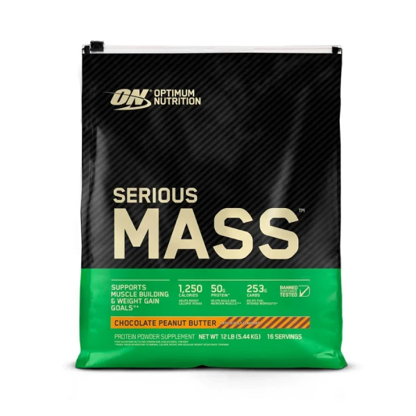 Optimum Nutrition Гейнер Serious Mass 5440 грамм (Шоколад - арахисовое масло)
