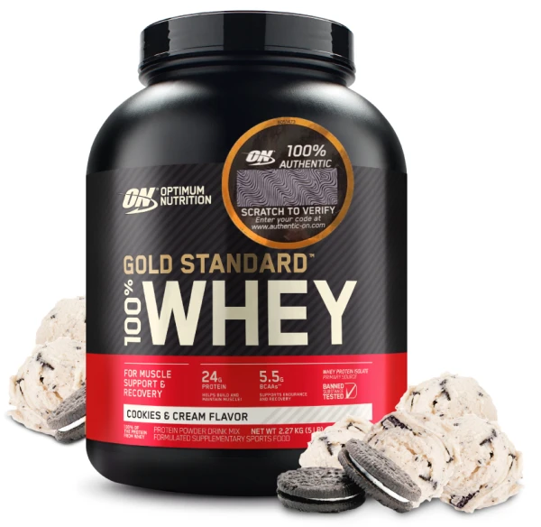 Optimum Nutrition Сывороточный Протеин Gold Standard 2270 грамм (Печенье и крем)