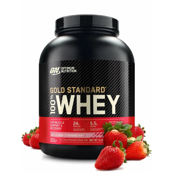 Optimum Nutrition Сывороточный Протеин Gold Standard 2270 грамм (Восхитительная клубника)