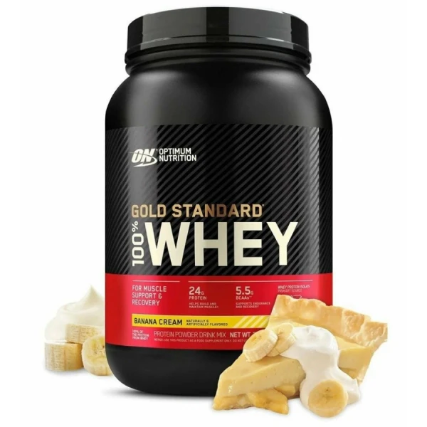 Optimum Nutrition Сывороточный Протеин Gold Standard 907 грамм (Банановый крем)