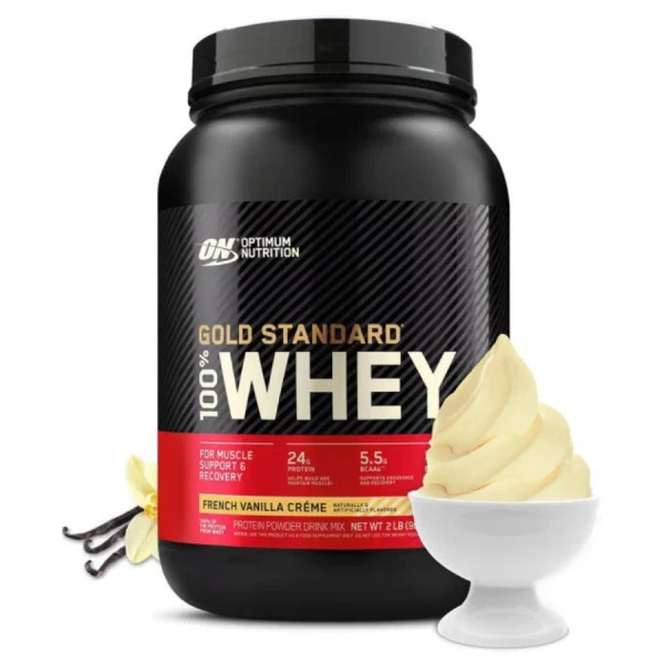 Optimum Nutrition Сывороточный Протеин Gold Standard 907 грамм (Французский ванильный крем)