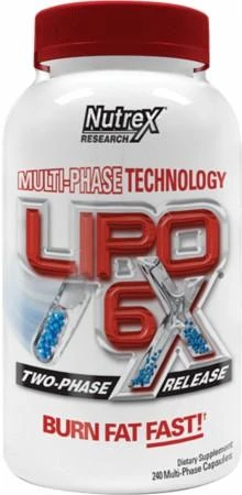 Nutrex Жиросжигатель Lipo 6X 240 капсул