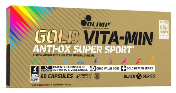 Olimp Gold Витамины и минералы для спортсменов Vita-Min anti - OX 60 капсул