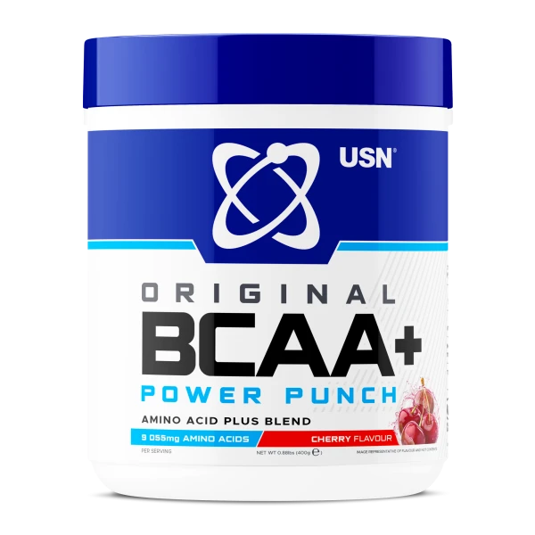 USN БЦАА+ Аминокислоты Power Punch 400 грамм (Вишня)