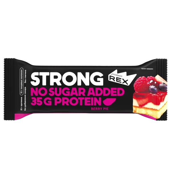 Protein Rex Протеиновый батончик Strong 100 грамм (Ягодный пай)