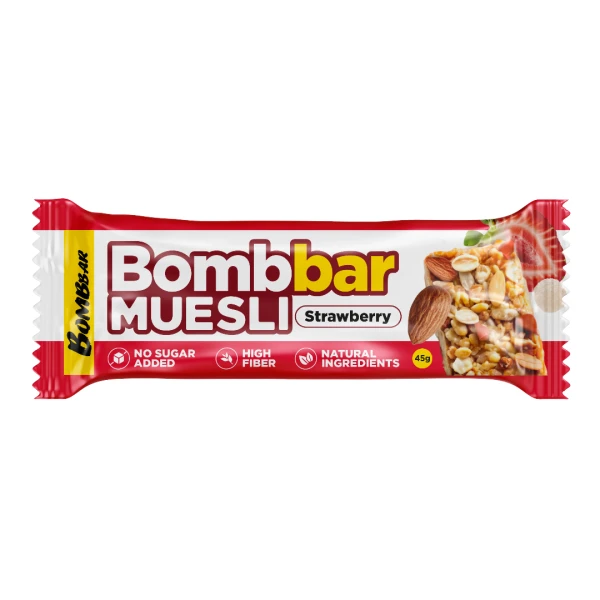 Bombbar Мюсли 45 грамм (Клубника)