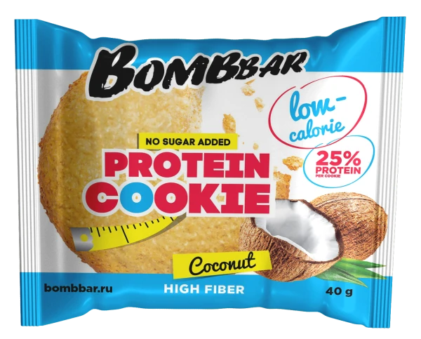 Bombbar Протеиновое печенье 40 грамм (Кокос)