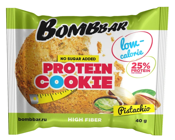 Bombbar Протеиновое печенье 40 грамм (Фисташки)