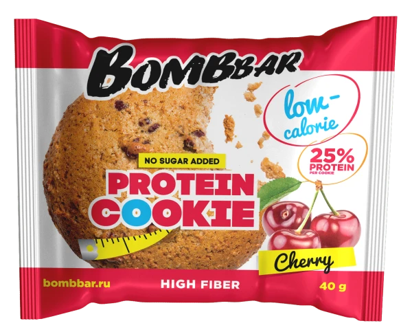 Bombbar Протеиновое печенье 40 грамм (Вишня)