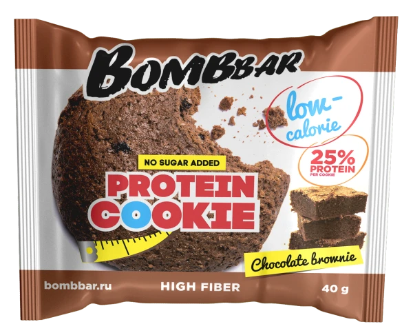 Bombbar Протеиновое печенье 40 грамм (Шоколадный брауни)