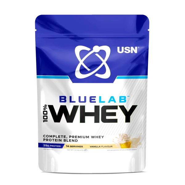 USN Сывороточный Протеин BlueLab в пакете 476 грамм (Ваниль)