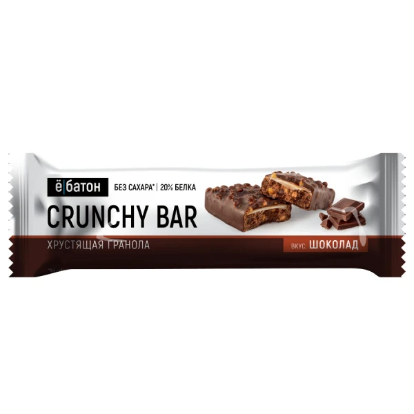 Ёбатон Crunchy bar 40 grams (Шоколад)