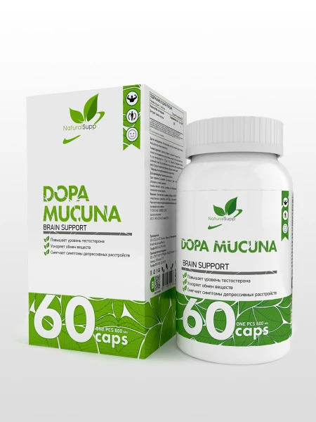 NaturalSupp Допа Мукуна 60 капсул