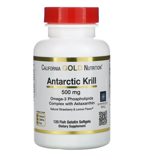 California GOLD Nutrition Антарктический Криль 500 мг 120 софтгель-капсул