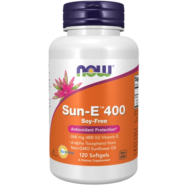 NOW Витамин Е Sun-E 400 120 софтгель-капсул