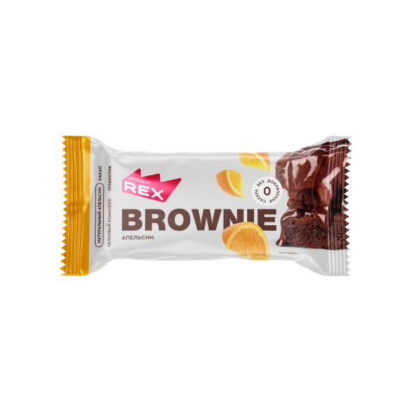 Protein Rex Протеиновый брауни 50 грамм (Апельсиновое)