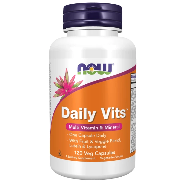 NOW Мультивитамины и Минералы Daily Vits 120 вег капсул