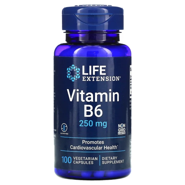 Life Extension Витамин Б6 250 мг 100 вег капсул