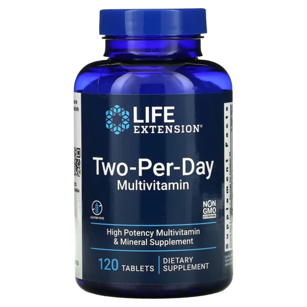 Life Extension Мультивитамины для приема два раза в день Two-Per-Day 120 таблеток