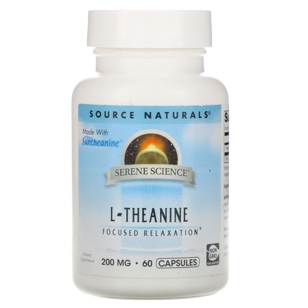Source Naturals Л-Теанин 200 мг 60 капсул
