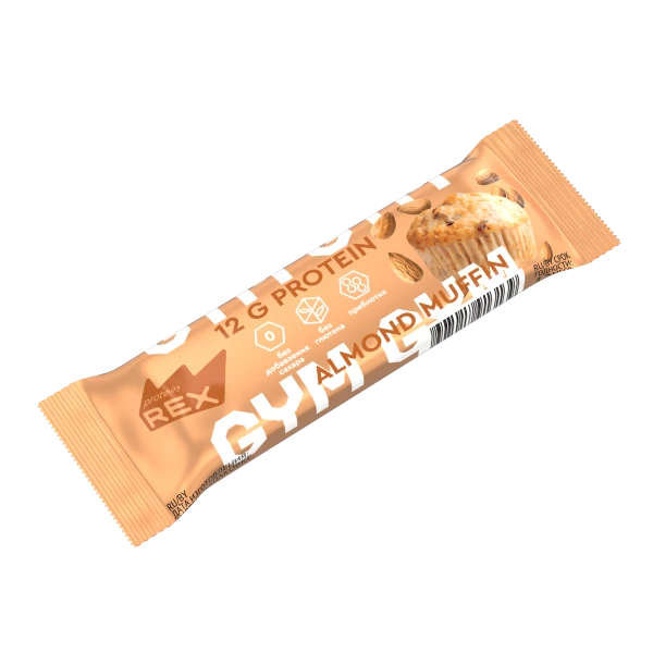 Protein Rex Протеиновый батончик GYM 35 грамм (Миндальный маффин)