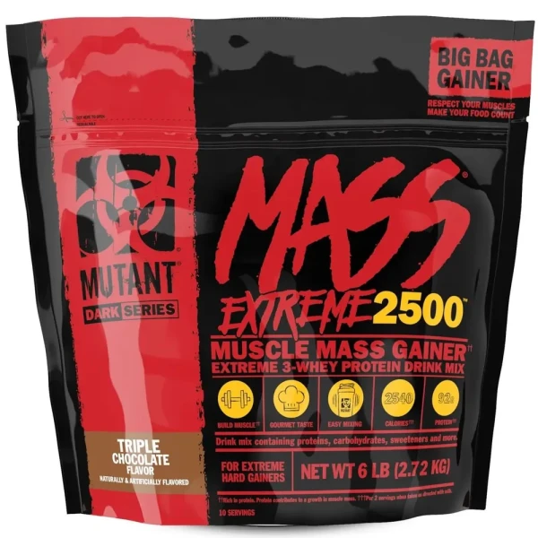 Mutant Гейнер Mass Extreme 2500 2270 грамм (Тройной шоколад)
