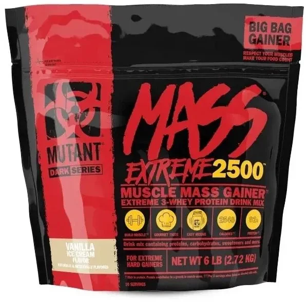 Mutant Гейнер Mass Extreme 2500 2270 грамм (Ванильное мороженое)