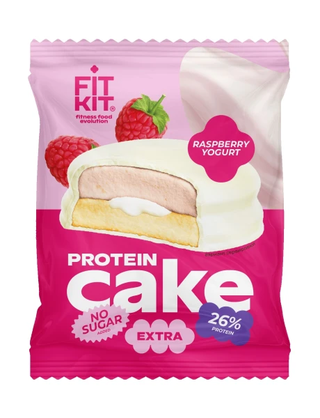 Fit Kit Экстра Протеиновое пирожное 50 грамм (Малина - йогурт)