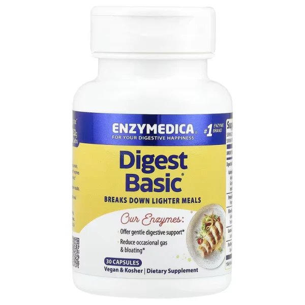 Enzymedica Ферменты для пищеварения Digest Basic 30 капсул
