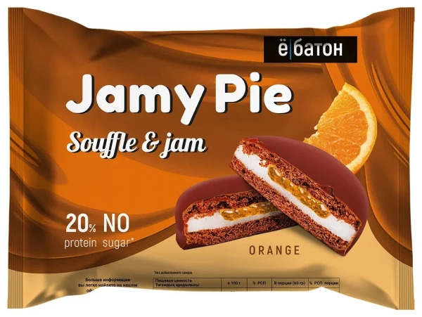 Ёбатон Печенье Jamy Pie 60 грамм (Апельсин)