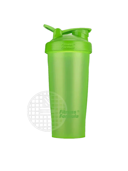 Fitness Formula Шейкер С03 600 мл (Зелёный - крышка зелёная - лого зелёный)