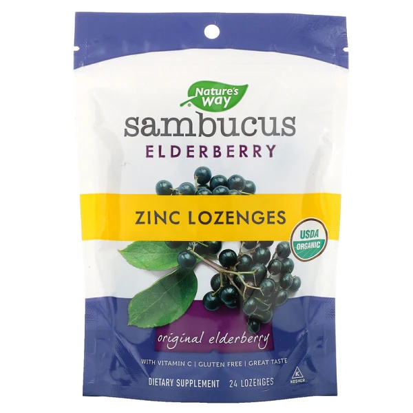 Nature's Way Бузина и Цинк 24 пастилок