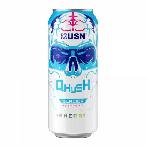 USN Энергетический Напиток Qhush Энерджи 500 мл (Glacier Nootropic)