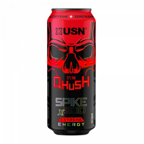 USN Энергетический Напиток Qhush Энерджи 500 мл (Red Rush (Красный))