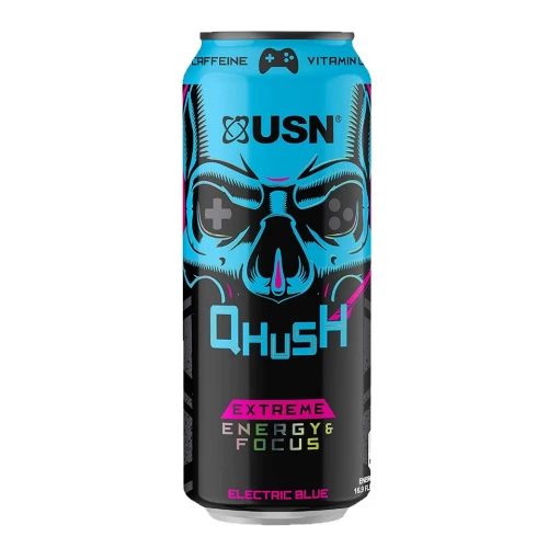 USN Энергетический Напиток Qhush Энерджи 500 мл (Extreme (синий))