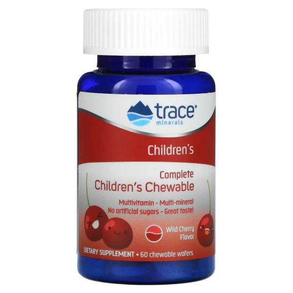 Trace Minerals Мультивитамины для детей 60 жевательных таблеток