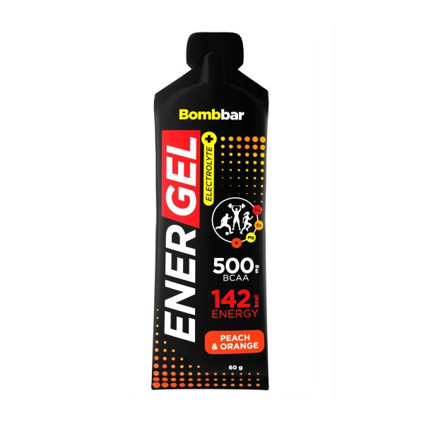 Bombbar Энергетический Гель EnerGel 60 грамм (Персик-апельсин)
