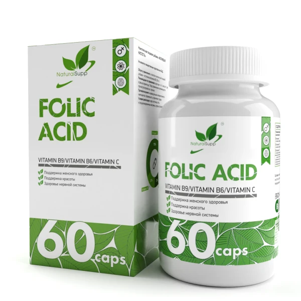 NaturalSupp Фолиевая Кислота 60 капсул