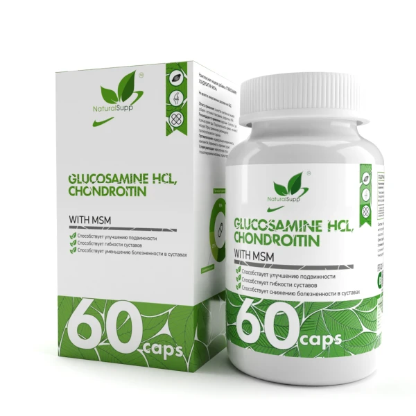 NaturalSupp Глюкозамин хондроитин 60 капсул