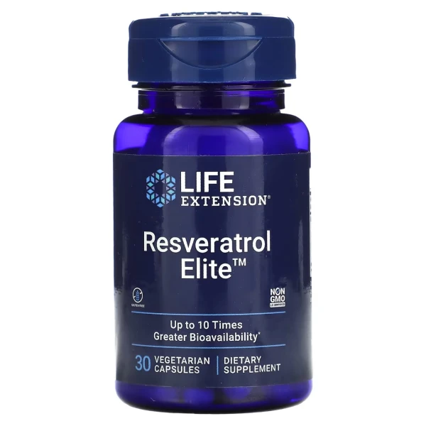 Life Extension Ресвератрол Элит 100 мг 30 вег капсул