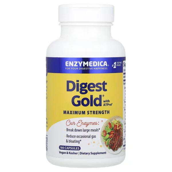 Enzymedica Ферменты для пищеварения Digest gold с ATPro 180 капсул