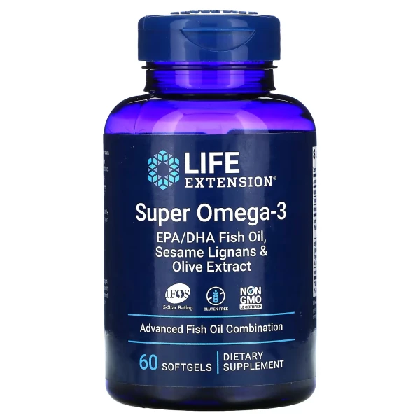Life Extension Супер Омега-3 60 софтгель-капсул