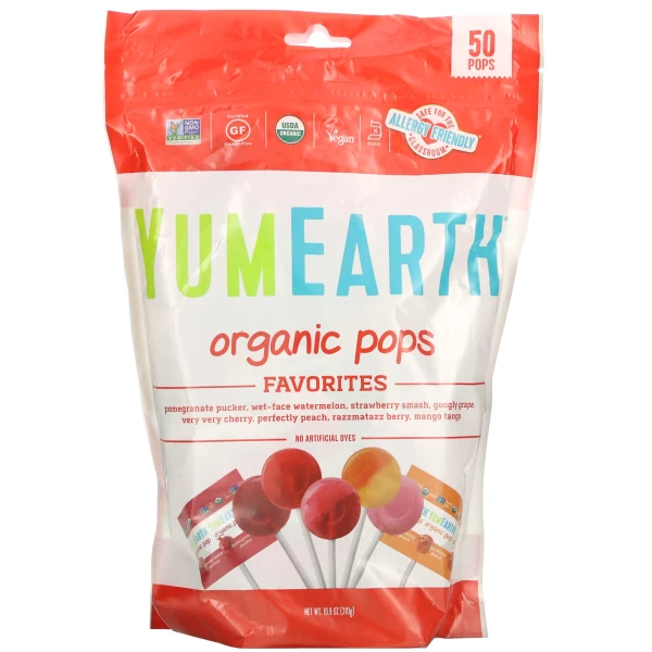 Yum Earth органические леденцы 310 грамм