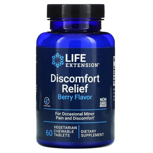 Life Extension Облегчение Дискомфорта 60 жевательных таблеток